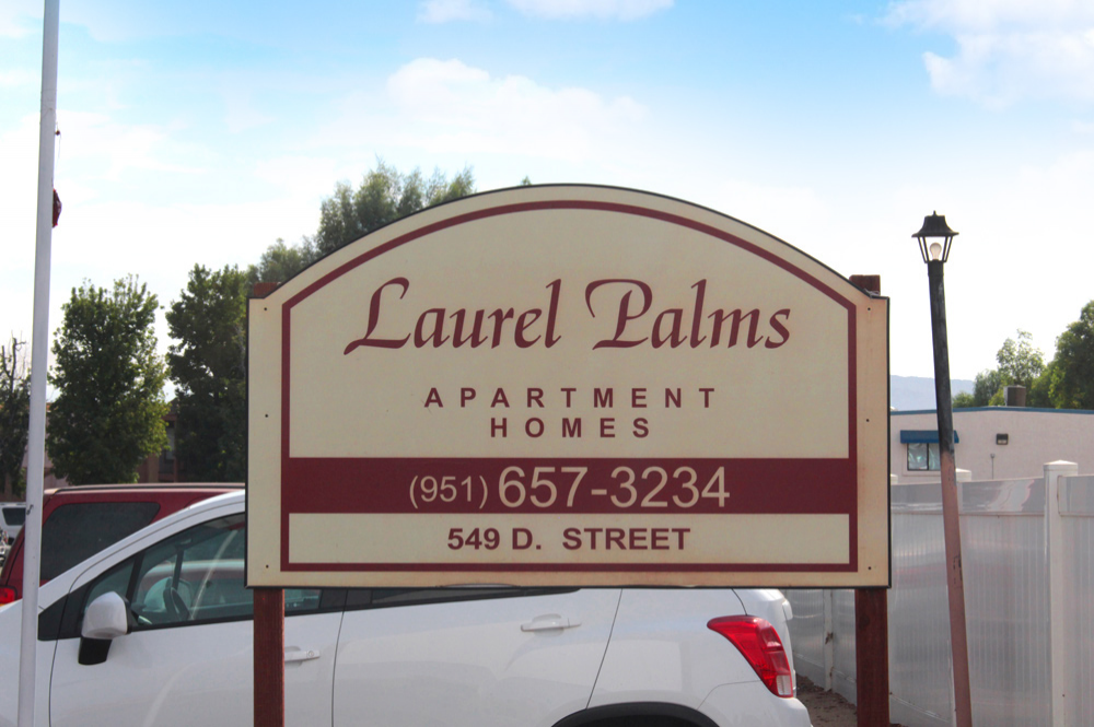 This Exteriors 6 photo can be viewed in person at the Laurel Palms Apartments, so make a reservation and stop in today.