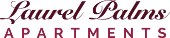 This company logo represents Laurel Palms Apartments online rental coupon.